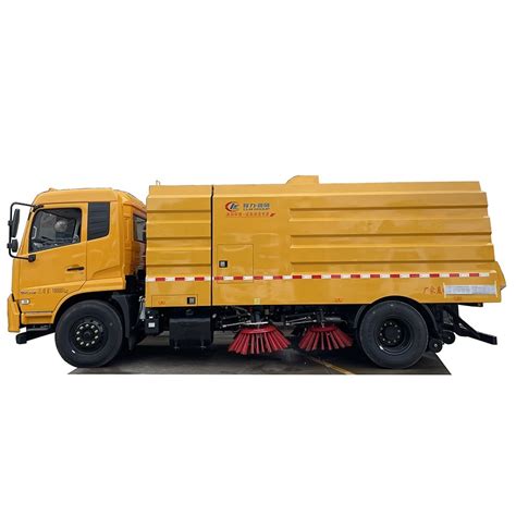 High Efficiency Runway Road Sweeper Truck With M Hopper And M