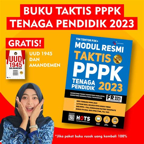 Jual BUKU PPPK 2023 MODUL RESMI TAKTIS PPPK TENAGA PENDIDIK 2023 FR