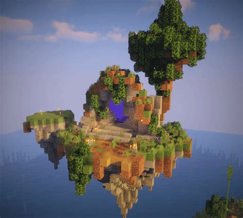 I Made A Nether Portal Floating Island For My Cousins Server Rminecraft