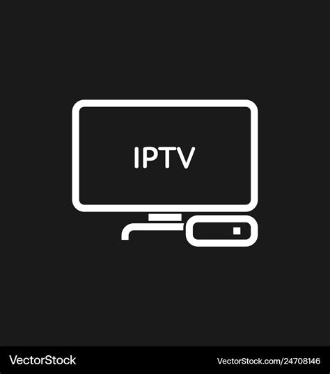 Tv Box Iptv Icon Royalty Free Vector Image Vectorstock