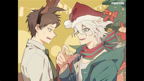 Daily Komahina Pictures For Christmas Eve Danganronpa Anime