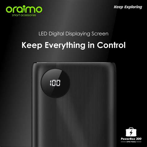 Oraimo PowerBox 300 OPB P300Q 30000mAh 15W Power Bank Sophie S