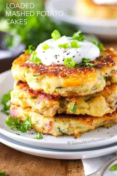 Loaded Mashed Potato Cakes