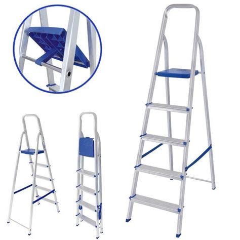 Escada Aluminio 5 Degraus com Fita de Seguranca Mor e Lazer - Escadas ...
