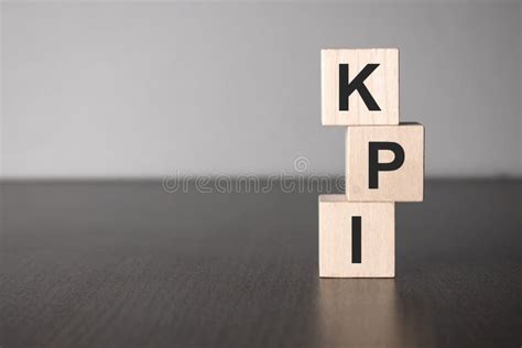 Kpi Wooden Blocks With Letters Key Performance Indicator Kpi Concept