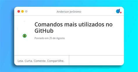 Comandos Mais Utilizados No Github