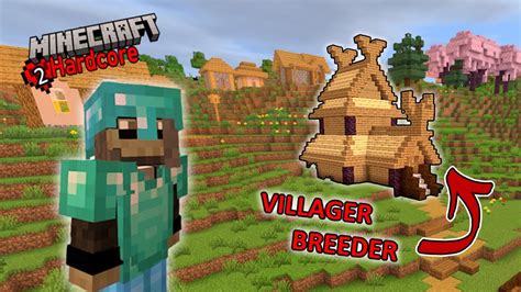 Building A Villager Breeder In Hardcore Minecraft 1 20 Survival YouTube