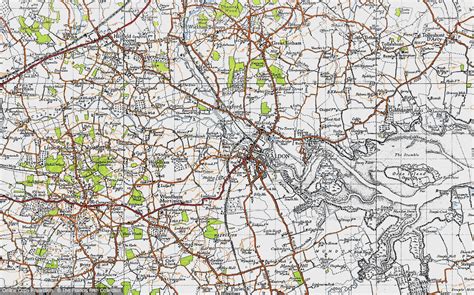 Historic Ordnance Survey Map of Maldon, 1945 - Francis Frith