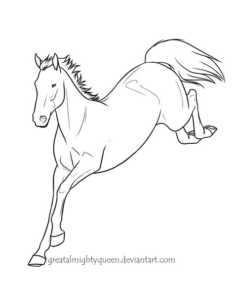 Horse Jumping Drawing at GetDrawings | Free download