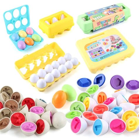 Baby Learning Color And Shapes Matching Egg Toy Dioof