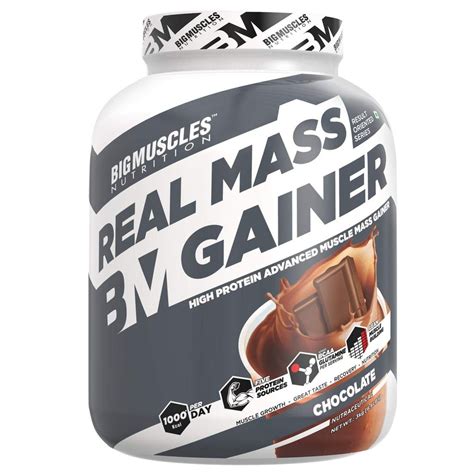 Bigmuscles Nutrition Real Mass Gainer 3Kg ChocolateLean Whey Protein