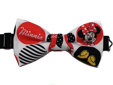 Classic Mickey Mouse Bow Tie- Mickey Mouse Adventure- Minnie Mouse- Adjustable Neck Strap- Pre ...