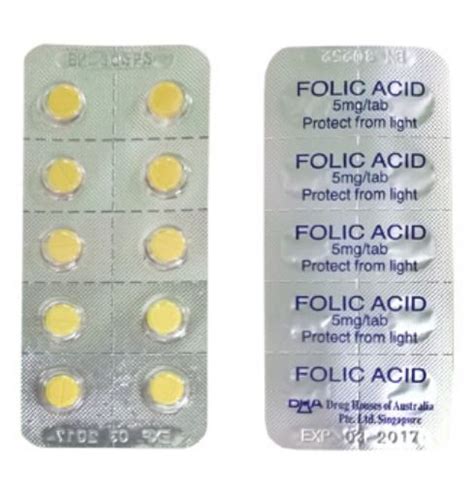 Nhg Pharmacy Online Folic Acid 5mg Tab