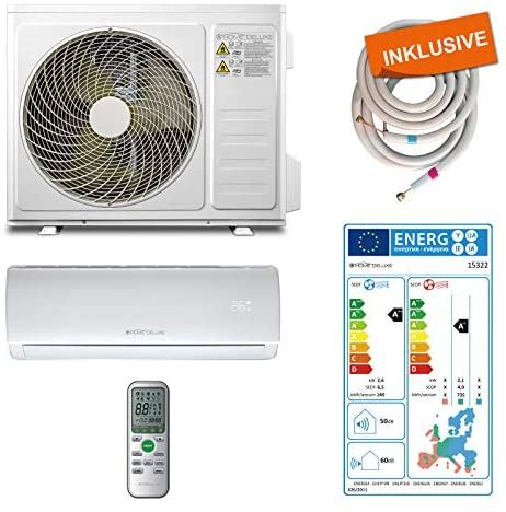 Home Deluxe Klimaanlage SET Split XL Kühlen A Heizen A 9000