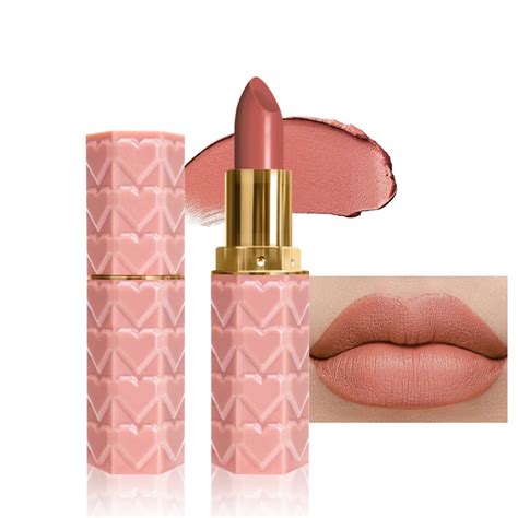 Amazon Evpct 1Pcs Nude Beige Lipstick Silky Velvet Matte