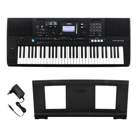 Teclado Yamaha Psr E Arranjador Kit Capa Suporte E Pedal Submarino