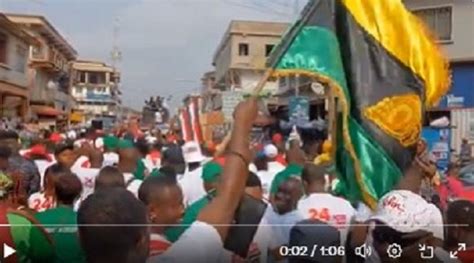 Watch Scenes From Kumasi As Mahama NDC Hold 24 Hour Economy Walk