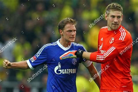 Schalkes Benedikt Hoewedes L Goalkeeper Lars Editorial Stock Photo