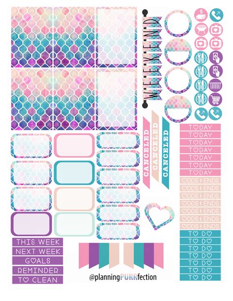 FREEPRINTABLE WATERCOLOR HP Pdf Happy Planner Printables Free