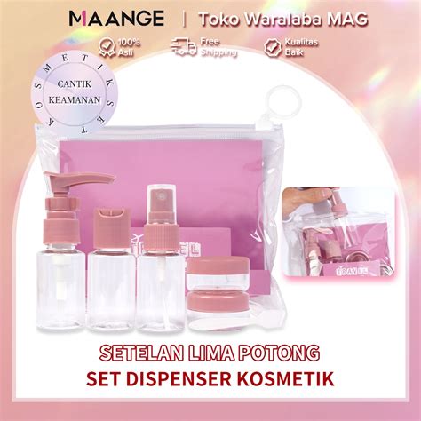 Jual MAANGE Travel Toiletries Package Kit Lengkap Botol Mini Kosmetik