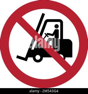 Industrial Vehicles Warning Sign Forklift Truck Yellow Triangle