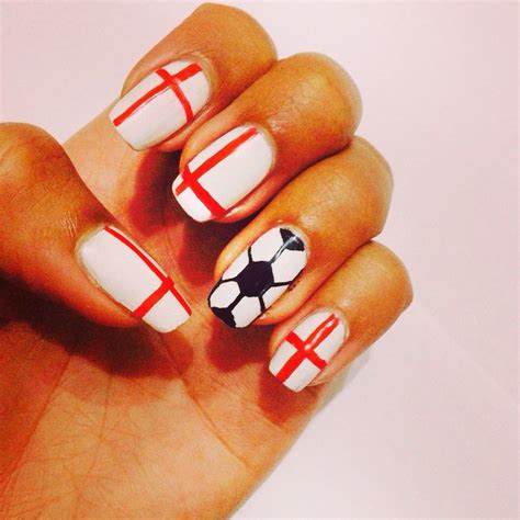 England Football Nails Football Nail Designs Football Nails Fashion