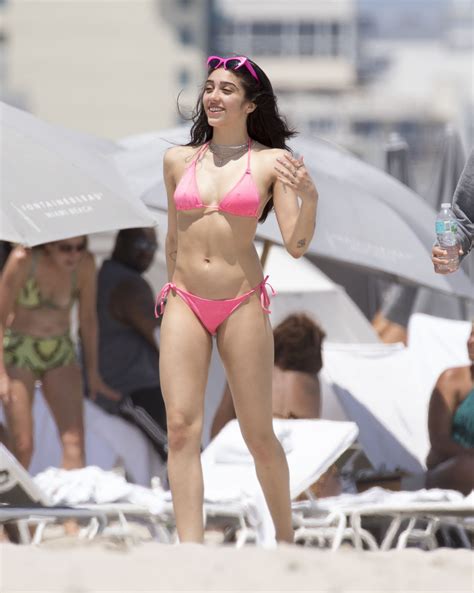 Lourdes Leon In A Pink Bikini Beach In Miami 4 10 2017 CelebMafia