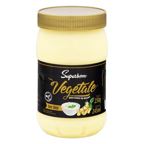 Molho Cremoso Tipo Maionese Superbom Vegetale Pote 250g Tateno