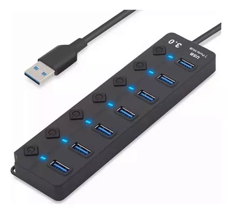 Hub Concentrador Multi Contacto Usb 7 Puertos Switch Mercadolibre