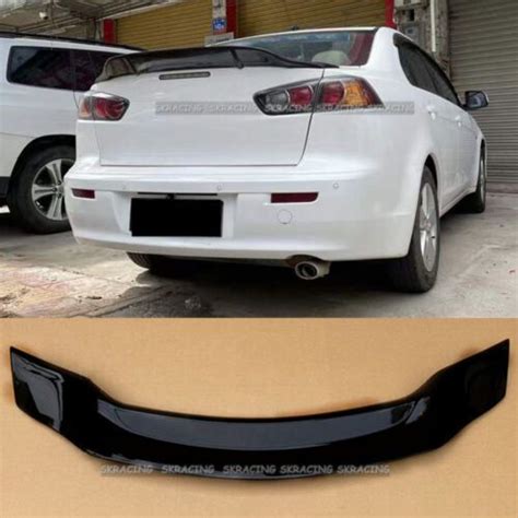 Glossy Black For 08 17 Mitsubishi Lancer Evo X 10 Rear Duck Trunk Wing Spoiler Ebay In 2023