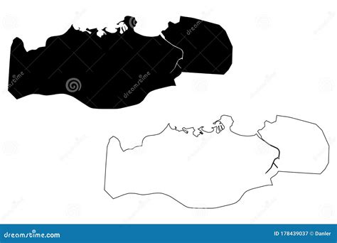 Gijon City Kingdom of Spain, Asturias Map Vector Illustration, Scribble Sketch City of Xixon Map ...