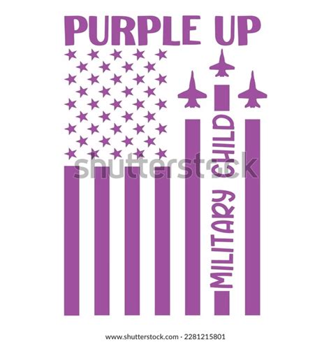 Purple Military Child Purple Military Kids Stock Vector Royalty Free