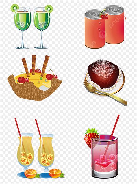 Hot Cold Drink Vector Hd PNG Images Summer Cold Drink Set Illustration