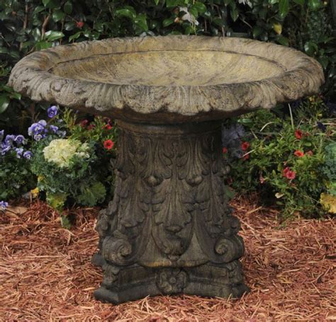 Birdbaths Feeders Sundials Unique Stone Antique Garden