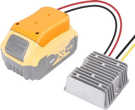 Mellif DC Power Adapter For Dewalt 20V Max Battery 20V To 12V Step