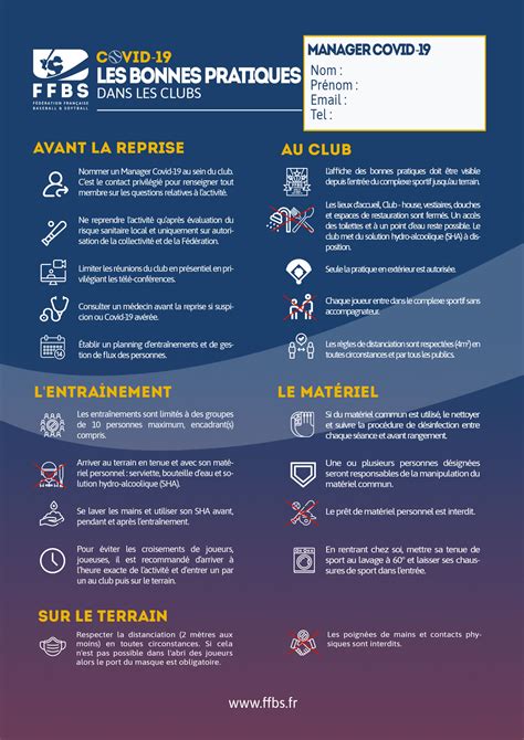 Publication Du Guide Des Bonnes Pratiques Covid 19 Dans Les Clubs