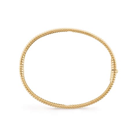 Perlée signature bracelet medium model 18K yellow gold Van Cleef