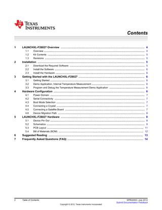 Texas Instruments Launchxl F Datasheet Pdf