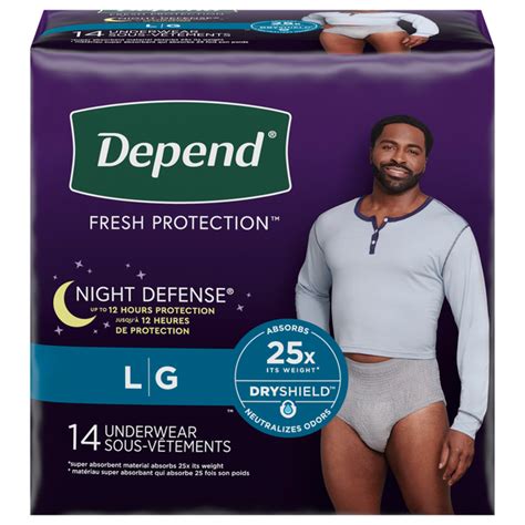 Save On Depend Men S Fresh Protection Night Defense Incontinence