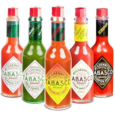 Amazon Tabasco Hot Sauce Variety Pack Tabasco Sauce Oz Bottles