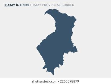 Hatay Province Map Turkey Stock Vector (Royalty Free) 2265598879 ...