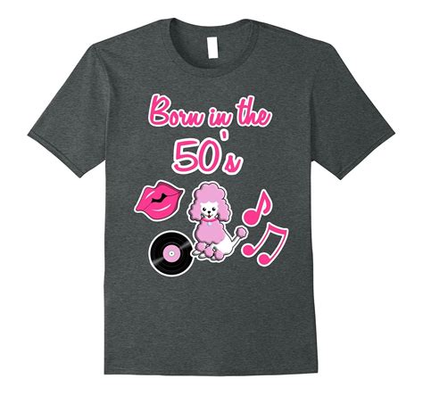 Born In The 50s 1950s Retro Poodle T Shirt 4lvs 4loveshirt