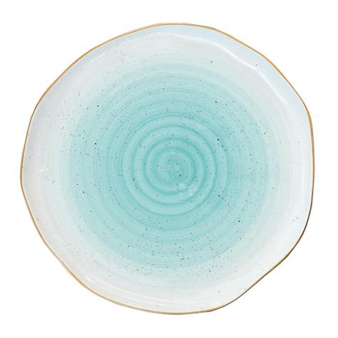 Assiette Plate Ø 26Cm En Porcelaine Artesanal Green Easylife Boutique