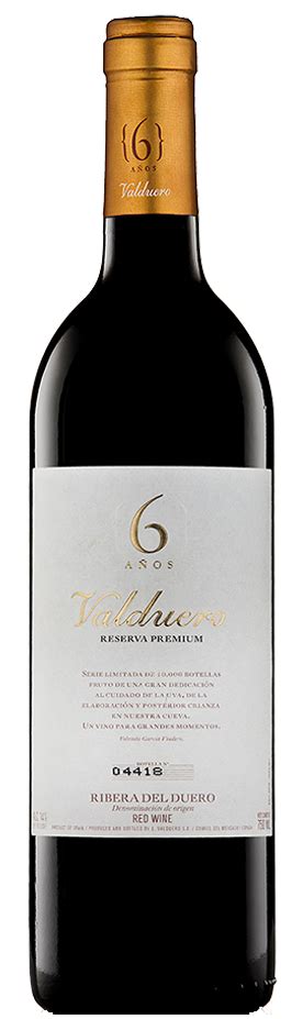 Valduero Anos Reserva Premium Cl Red Wine In Wooden Sliding Lid