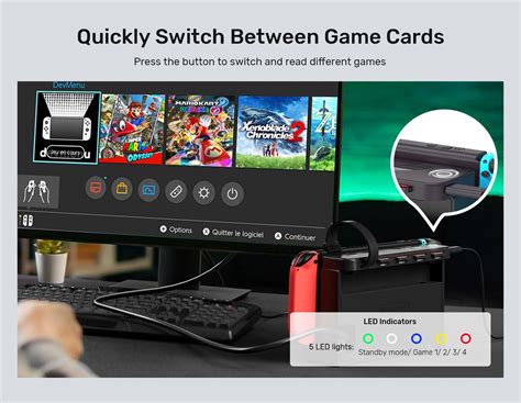 Buy The Unitek Switch In Game Card Reader With X Card Reader Slots