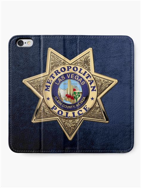 Las Vegas Metropolitan Police Department Lvmpd Badge Over Blue