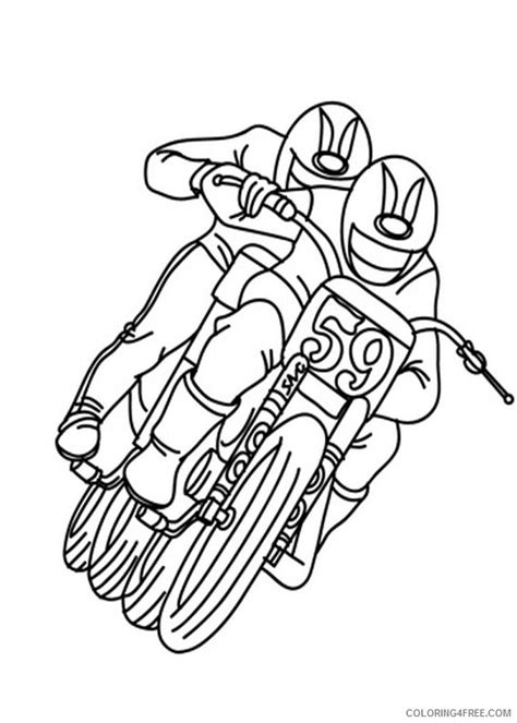 dirt bike racing coloring pages Coloring4free - Coloring4Free.com