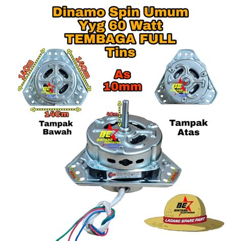 Jual Dinamo Spin Mesin Cuci Kaki Motor Spin Yyg Tins Motor