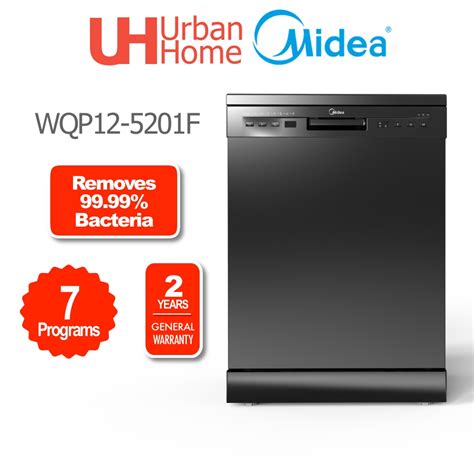 Midea Free Standing Dish Washer WQP12 5201F Shopee Malaysia