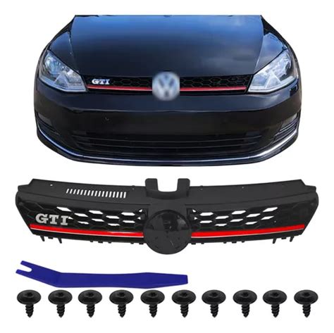 Grade Frontal Colmeia Vermelho Golf Gti Mk7 2017 2018 2019